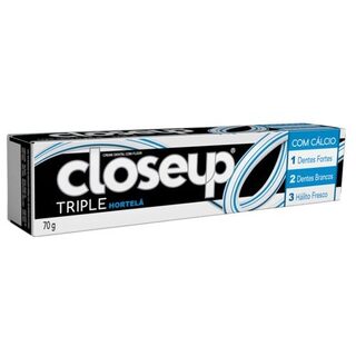 Creme Dental Closeup Triple hortelã, 1 unidade com 70g