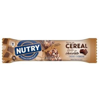 Barra de Cereal Nutry Bolo de Chocolate 1 unidade com 22g