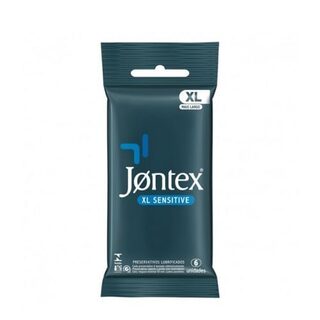Preservativo Jontex XL, sensitive, pacote com 6 unidades
