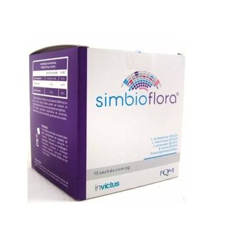 Simbioflora, caixa com 15 sachês de 6g