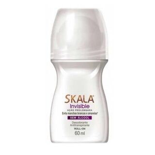Desodorante Antitranspirante Skala Invisible Feminino Roll-on, 60mL