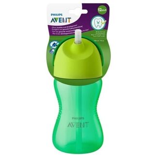 Copo Infantil Philips Avent 12+ meses, com canudo, sortido com capacidade de 300mL