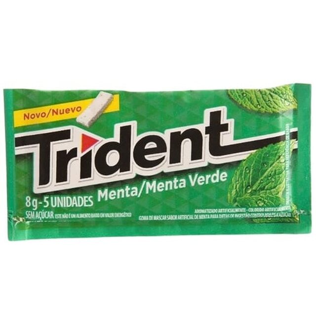 Goma de Mascar Trident Menta 1 unidade com 8g