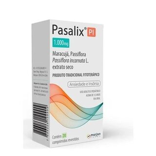 Pasalix PI 1000mg, caixa com 20 comprimidos revestidos