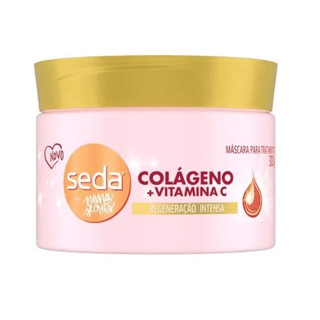 Máscara de Tratamento Seda by Niina Secrets Colágeno e Vitamina C 300g