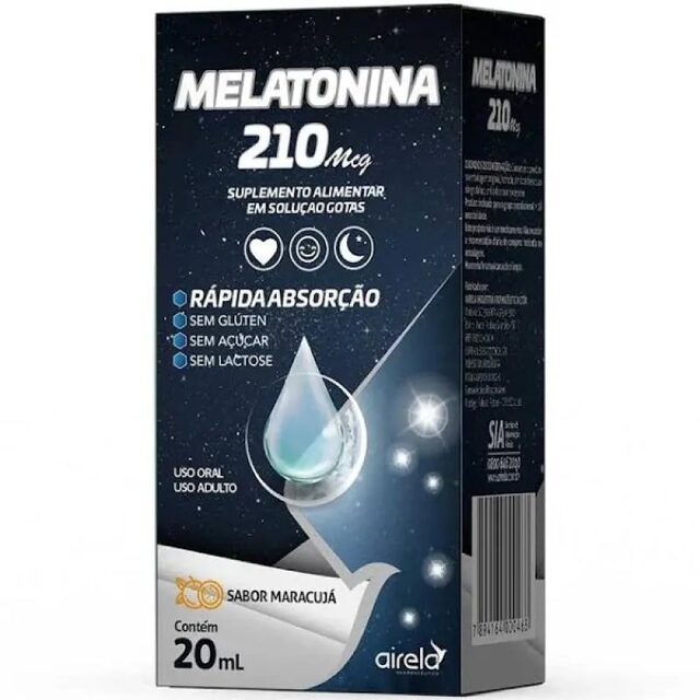 Suplemento Alimentar Melatonina 210mcg Sabor Maracujá 20ml
