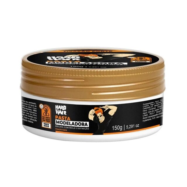 Pasta Modeladora Hard Hair Fixação Forte, 150g