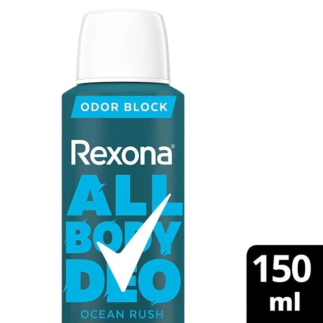 Desodorante Corporal Aerossol Rexona All Body Deo Ocean Rush 150ml