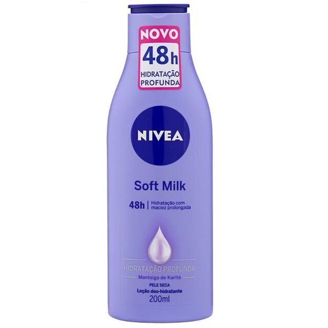 Loção Deo-hidratante Corporal Nivea Soft Milk Pele Seca 200mL