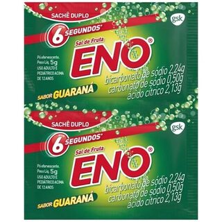 Sal de Frutas Eno 2 envelopes com 5g de pó efervescente de uso oral, guaraná