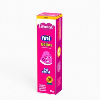 Gel Dental Carmed Fini Beijos com Flúor 70g