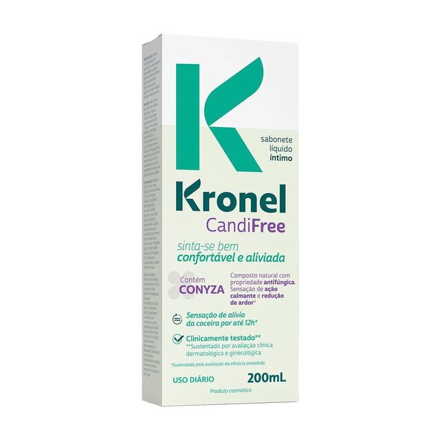 Sabonete Líquido Íntimo Kronel Candifree, 200mL