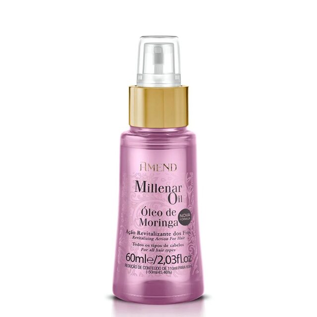 Óleo Reparador de Pontas Amend Millenar Oil Moringa, 60mL