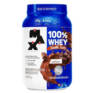 100% Whey Double Tasty Max Titanium Chocolate, 900g