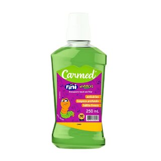 Enxaguante Bucal Sem Álcool Carmed Fini Minhocas Azedinhas Com Flúor 250ml