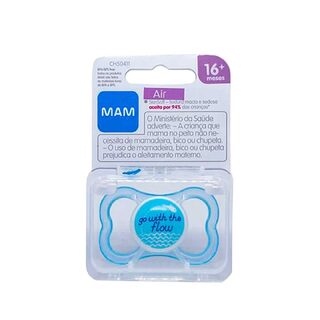 Chupeta MAM Air 16+ meses, azul com 1 unidade
