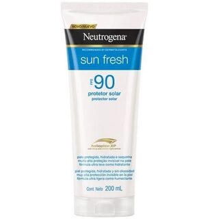 Protetor Solar Corporal Neutrogena Sun Fresh FPS 90, loção com 200mL