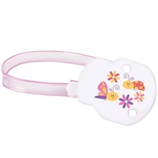 Prendedor de Chupeta Petita Boton, rosa, 1 unidade