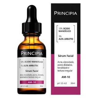 Sérum Facial Renovador Principia Skincare AM-10 Ácido Mandélico + Alfa-arbutin 30ml