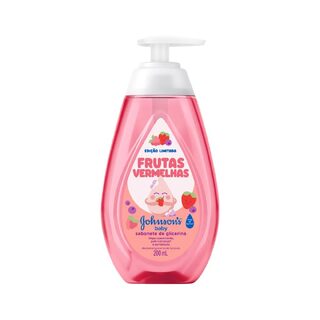 Sabonete Líquido de Glicerina Johnson's Baby Frutas Vermelhas, 200mL