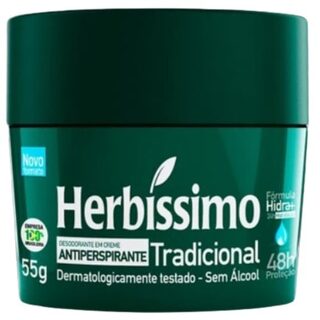 Desodorante Antitranspirante Herbíssimo Tradicional creme com 55g