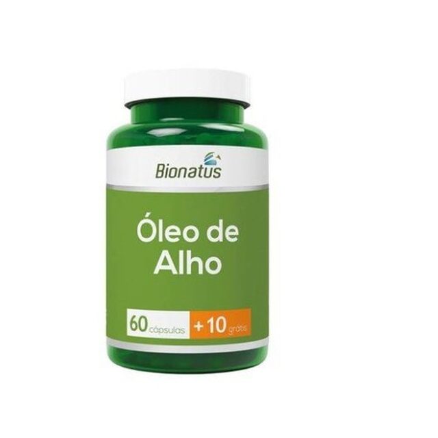 Óleo de Alho Green 250mg, frasco com 60 cápsulas