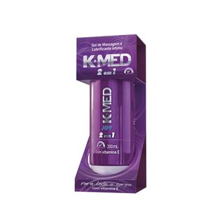 Lubrificante íntimo K-Med 2 em 1 - 1 unidade com 200mL