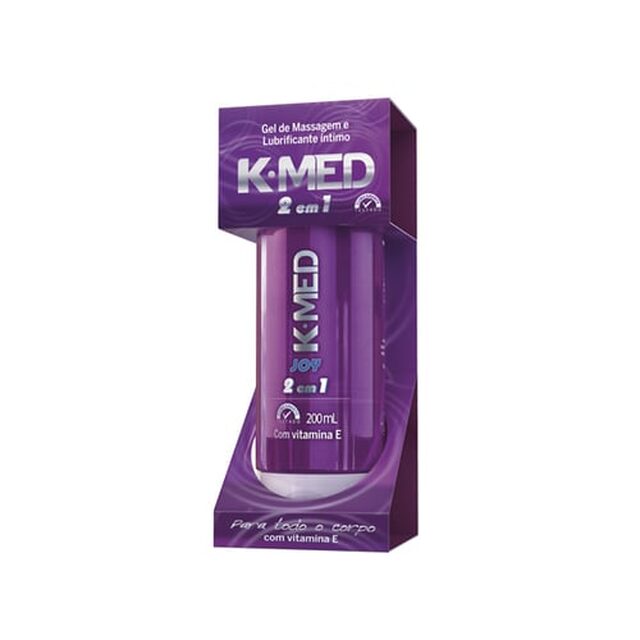 Lubrificante íntimo K-Med 2 em 1 - 1 unidade com 200mL