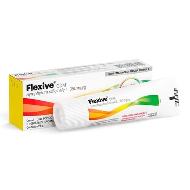 Flexive CDM 350mg/g, bisnaga com 25g de creme de uso dermatológico