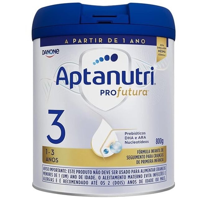 Fórmula Infantil Aptanutri Profutura 3 - 1 a 3 anos, lata com 800g