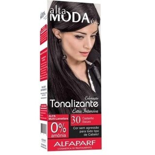 Tonalizante Alfaparf Alta Moda é nº 30 castanho escuro