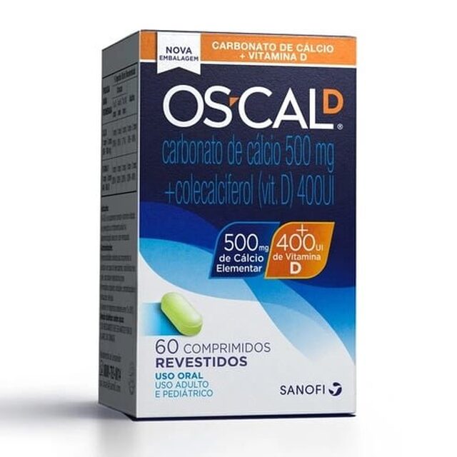 Mobility Os-cal D 500mg + 400UI, 60 comprimidos