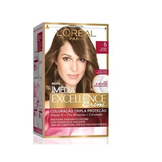 Tintura L'Oréal Imédia Excellence Creme nº 06 louro escuro