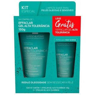Gel para Limpeza Facial La Roche-Posay Effaclar Alta Tolerância bisnaga, 1 unidade com 150g + bisnaga, 1 unidade com 50g
