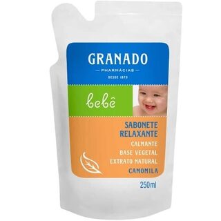 Sabonete Líquido de Glicerina Granado Bebê Relaxante Camomila, refil com 250mL