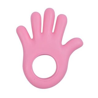 Mordedor Pais e Filhos for Baby 4+ meses, mãozinha, rosa, ref.3343