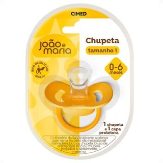 Chupeta e Capa Protetora Cimed João e Maria 0-6 Meses Tamanho 1