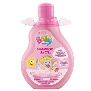 Shampoo Infantil Muriel Baby frasco rosa com 100mL