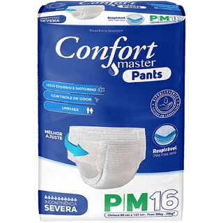 Fralda Geriátrica Confort Master P/m 16 unidades