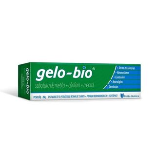 Gelo-Bio 52,2 mg/g + 44,4 mg/g + 20,0 mg/g, caixa com 1 bisnaga com 20g de pomada de uso dermatológico