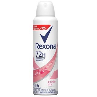 Desodorante Antitranspirante Feminino Rexona Powder Dry aerossol, 1 unidade com 150mL
