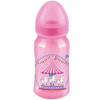Mamadeira Petita Anatômica 6+ meses, rosa com capacidade de 240mL