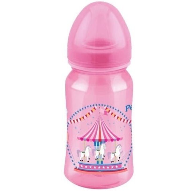 Mamadeira Petita Anatômica 6+ meses, rosa com capacidade de 240mL