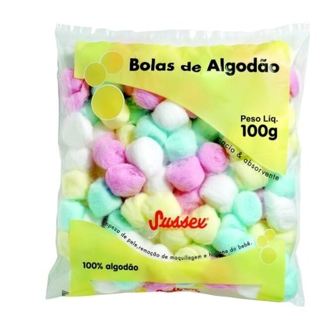 Algodão Sussex bola, colorido com 100g