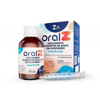 OralZ 2mg/0,5mL, frasco com 75mL de suspensão de uso oral