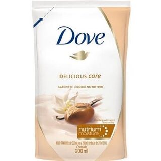 Sabonete Dove Delicious Care karité e baunilha, refil, líquido, 1 unidade com 200mL