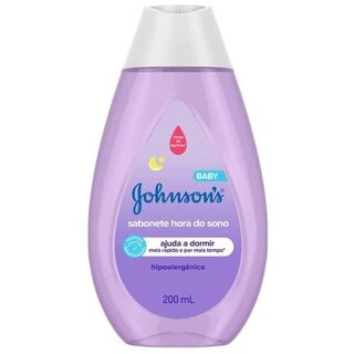 Sabonete Johnson's Baby Hora do Sono líquido, frasco, 1 unidade com 200mL