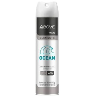 Desodorante Antitranspirante Above Men Elements ocean, aerossol, 1 unidade com 150mL