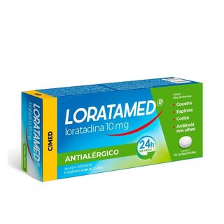 Loratamed 10mg, caixa com 12 comprimidos