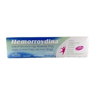 Hemorroydina, bisnaga com 25g de pomada